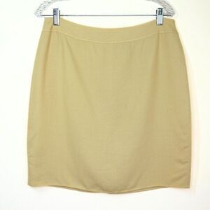 Lafayette 148 Petite Knee or above length Skirt  creamy yellow size 12P